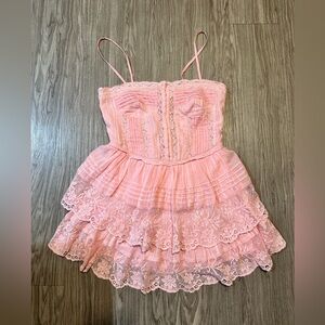 Baby Pink Cottage Core Dress By LOVESHACKFANCY